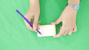 photograph of soap carving